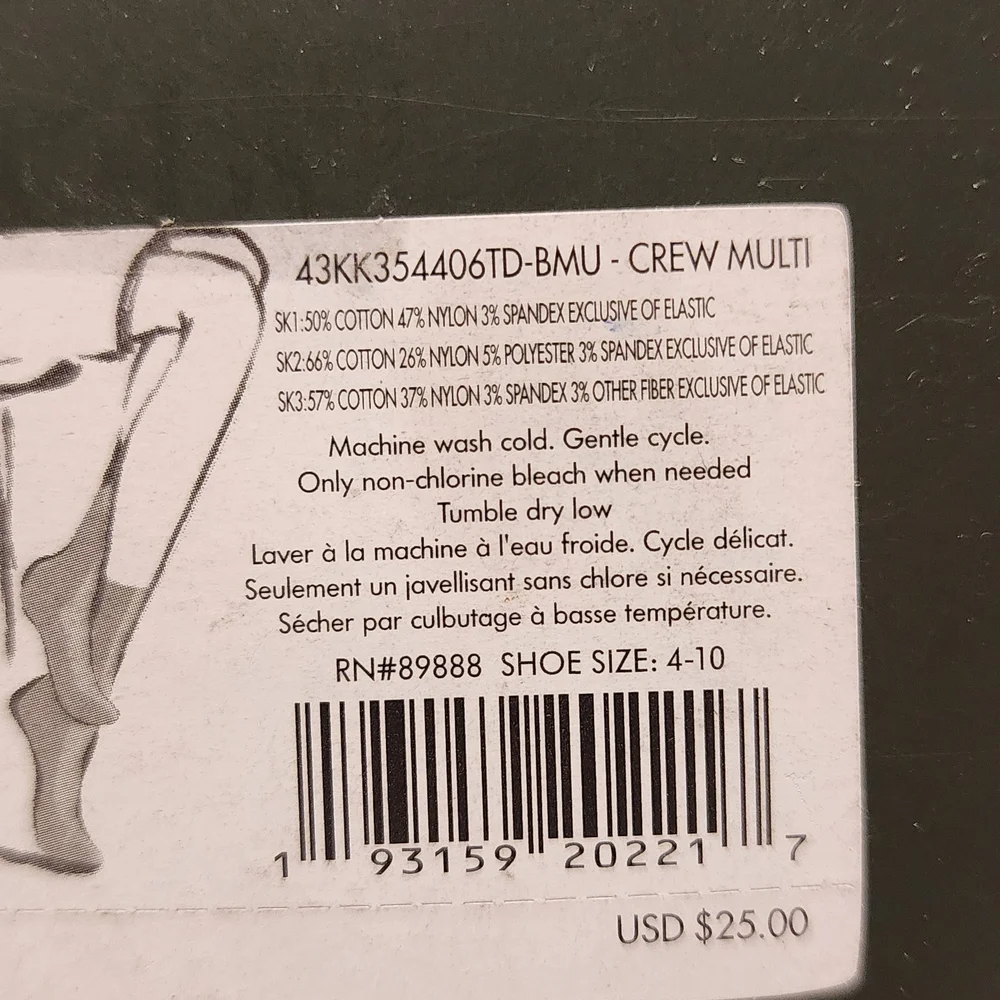 Kate Spade Black and Pink Crew‎ Socks Set NWT